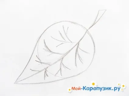 Як намалювати листя поетапно олівцем (олівцем) Як намалювати листя поетапно олівцем