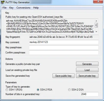 Як підключитися через putty до сервера на основі публічного ключа в windows 7, реальні замітки