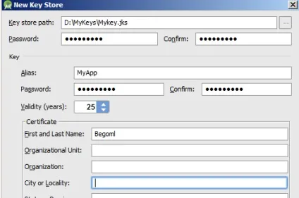 Як отримати sha1 в android keystore
