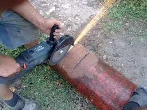 Як правильно розрізати газовий балон болгаркою, відео (болгаркою) Як правильно розрізати газовий балон болгаркою, відео