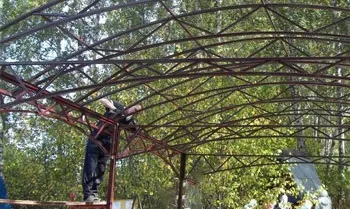 Як правильно зварити навіс до дерев'яного будинку своїми руками технологія (дерев'яному) Як правильно зварити навіс до дерев'яного будинку своїми руками технологія