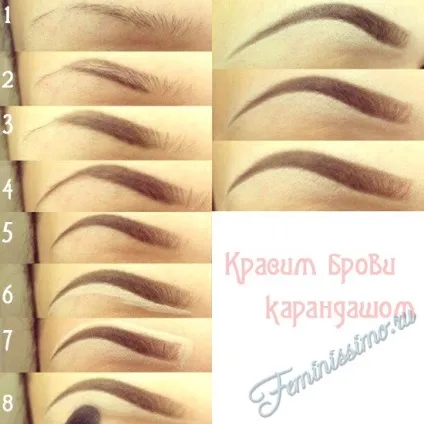 Як правильно фарбувати брови рекомендації та поради з фото