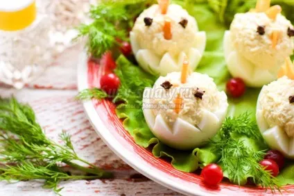 Закуска «курчата» з сиром