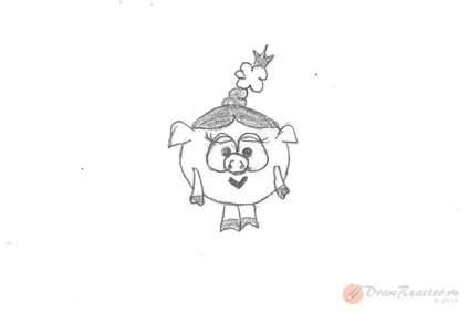 Як малювати Нюшу з смішариків