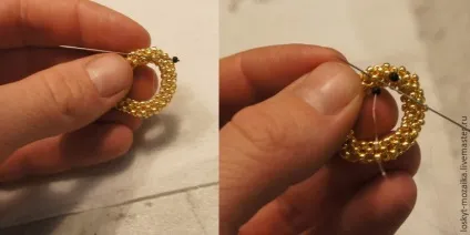 Як зробити застібку з бісеру - ярмарок майстрів - ручна робота, handmade (Припустимо нитка сусідню) Як зробити застібку з бісеру - ярмарок майстрів - ручна робота, handmade