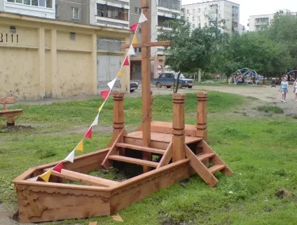 Як зробити своїми руками пісочницю з кришкою і лавкою і у вигляді корабля і машини (руками) Як зробити своїми руками пісочницю з кришкою і лавкою і у вигляді корабля і машини