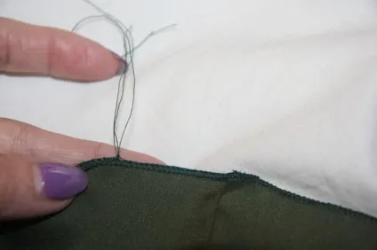 Як зшити шовкову спідницю-сонце на гумці (верхній край спідниці) Як зшити шовкову спідницю-сонце на гумці