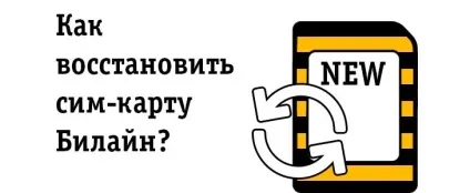 Як відновити сім-карту Білайн (билайн) Як відновити сім-карту Білайн
