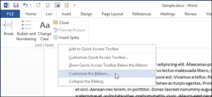 Як відновити систему стрічки за замовчуванням в microsoft office 2013 (замовчуванням) Як відновити систему стрічки за замовчуванням в microsoft office 2013