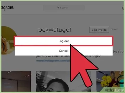 Як вийти з instagram