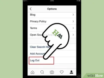 Як вийти з instagram