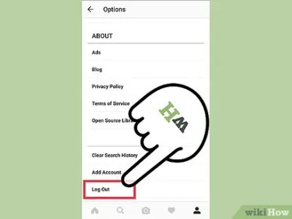 Як вийти з instagram