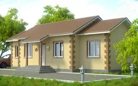 Дім із дерев'яною структурою
