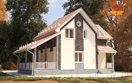 Дім із дерев'яною структурою