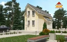 Дім із дерев'яною структурою
