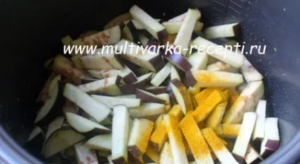 Картопля з баклажанами в мультиварці (баклажанами) Картопля з баклажанами в мультиварці