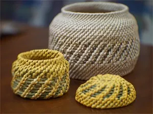 Колосок на коренушках - плетіння з газет (плетіння з кореня) Колосок на коренушках - плетіння з газет