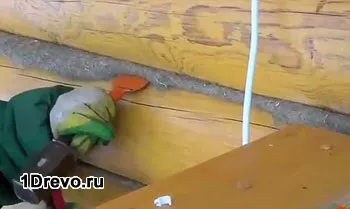 Конопатка стін дерев'яного будинку матеріал, технологія, поради