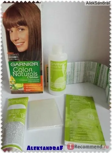 Фарба для волосся garnier color naturals creme - «колір - шоколад - саме те, що я шукала! Відмінний (naturals) Фарба для волосся garnier color naturals creme - «колір - шоколад - саме те, що я шукала! відмінний
