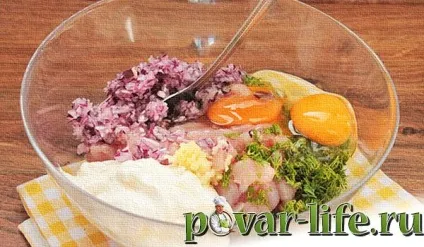Котлетки з курячого філе різані в ручну - з фото крок за кроком (котлетки) Котлетки з курячого філе різані в ручну - з фото крок за кроком