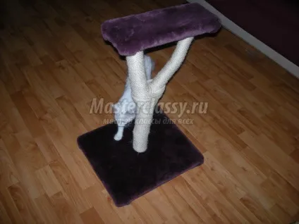 Котяча когтеточка своїми руками (підібрати) Котяча когтеточка своїми руками