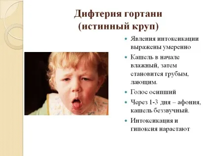 Круп істинний у дітей - діагностика, причини і лікування (круп) Круп істинний у дітей - діагностика, причини і лікування
