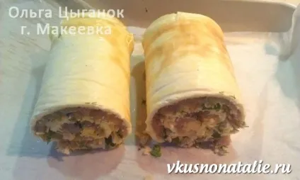 Курячий рулет з омлетом і сиром (рулет) Курячий рулет з омлетом і сиром