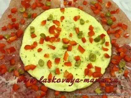 Курячий рулет рецепт з фото (курячий рулет омлетом) Курячий рулет рецепт з фото
