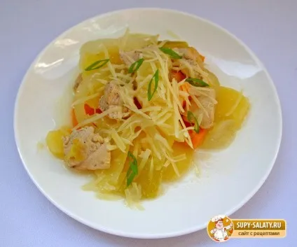 Курка з овочами і сиром, рецепт з фото (рецепт) Курка з овочами і сиром, рецепт з фото