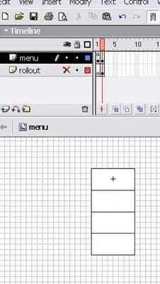 Macromedia flash - меню, що випадає