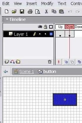 Macromedia flash - меню, що випадає