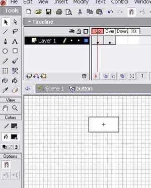 Macromedia flash - меню, що випадає