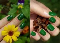 Манікюр під зелену сукню