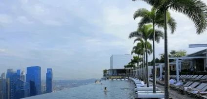 Marina bay sands - басейн на даху в Сінгапурі (10 фото) (даху) Marina bay sands - басейн на даху в Сінгапурі (10 фото)