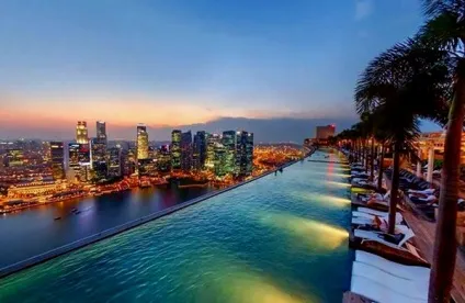 Marina bay sands - басейн на даху в Сінгапурі (10 фото) (відео) Marina bay sands - басейн на даху в Сінгапурі (10 фото)