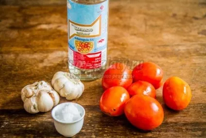 Мариновані помідори з часником (помідори) Мариновані помідори з часником