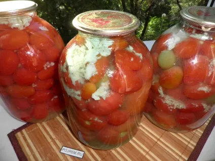 Мариновані помідори з часником - покроковий рецепт з фото як приготувати (часником) Мариновані помідори з часником - покроковий рецепт з фото як приготувати