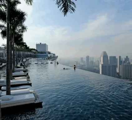 Marina bay sands - басейн на даху в Сінгапурі (10 фото) (басейн) Marina bay sands - басейн на даху в Сінгапурі (10 фото)
