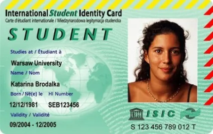 Міжнародна студентська картка isic (isic) Міжнародна студентська картка isic