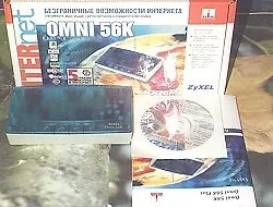 Модем zyxel omni 56k