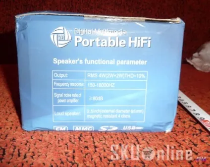 Міні-спікер fd-b9 stylish hifi digital multimedia speaker portable card loudspeaker fm radio