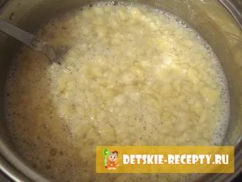Молочний суп затирка для дітей - рецепт з фото, дитячі рецепти, страви