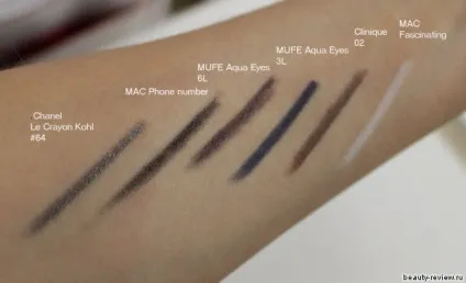 Мої олівці для очей chanel, mac, mufe і clinique, відгуки про косметику (clinique) Мої олівці для очей chanel, mac, mufe і clinique, відгуки про косметику