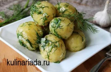 Молода картопля з часником кулінаріада (фото) Молода картопля з часником кулінаріада