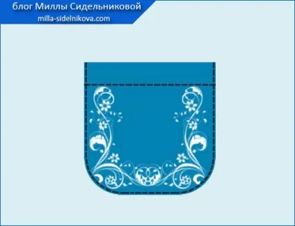 Накладна кишеня з обробкою (всій довжині складки) Накладна кишеня з обробкою