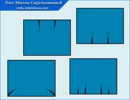 Накладна кишеня з обробкою (глибина складки однакова) Накладна кишеня з обробкою
