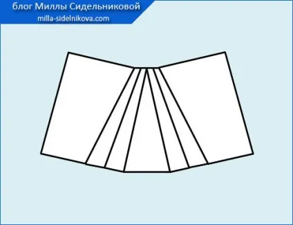 Накладна кишеня з обробкою (глибина складки однакова) Накладна кишеня з обробкою