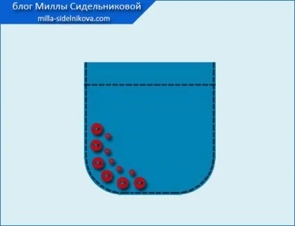 Накладна кишеня з обробкою (кишеню) Накладна кишеня з обробкою