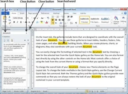 Знайти і замінити в word 2010