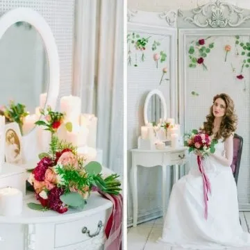 Оформлення кімнати нареченої на фотосесію - майстер-класи декору (оформлення) Оформлення кімнати нареченої на фотосесію - майстер-класи декору